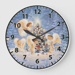 Weihnachtssäule Große Wanduhr