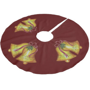 Weihnachtssäule Tree Skirt Polyester Weihnachtsbaumdecke