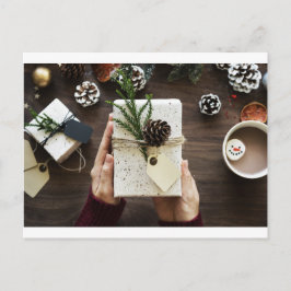 Weihnachtsschachtel Feiertagspostkarte