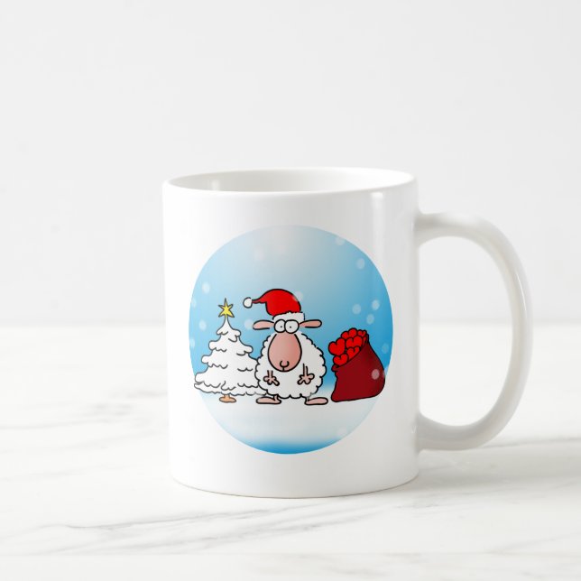 Weihnachtsschaf Kaffeetasse (Rechts)