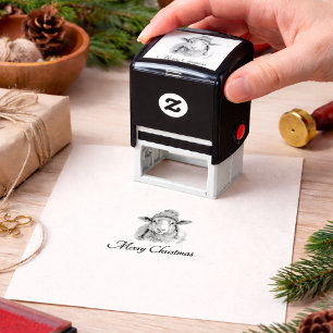 Weihnachtsschaf Permastempel