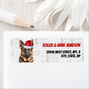 Weihnachtsschäfer Dog Lover Rücksendeadresse