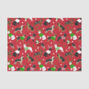 Weihnachtsschäfer Seidenpapier