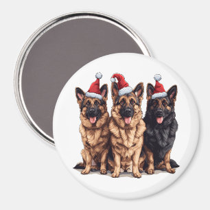 Weihnachtsschäfer Weihnachtshunde Magnet