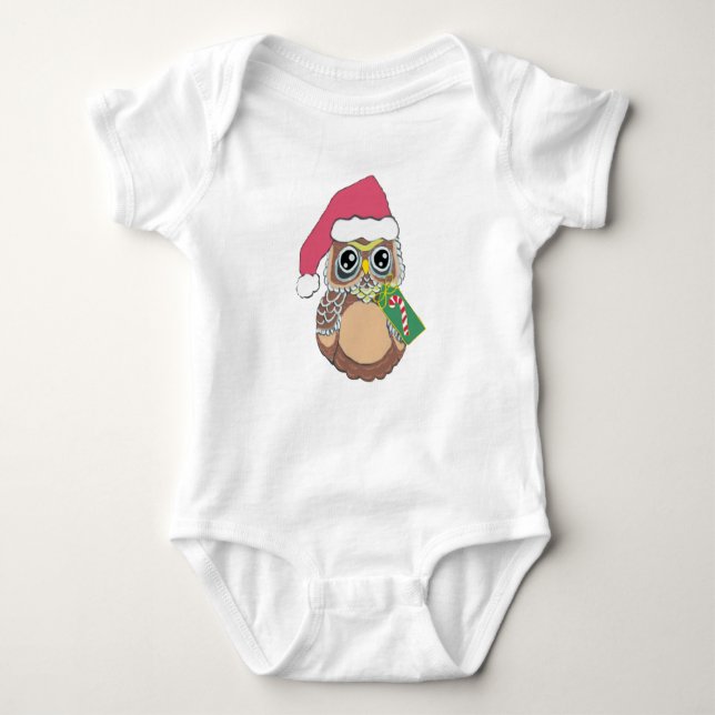 Weihnachtsschale Baby Strampler (Vorderseite)