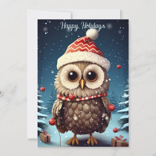 Weihnachtsschale Feiertagskarte (Vorderseite)
