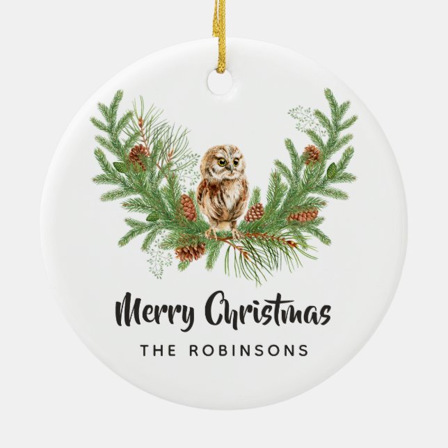 Weihnachtsschale für Aquarellwein Foto Keramik Ornament (Hinten)