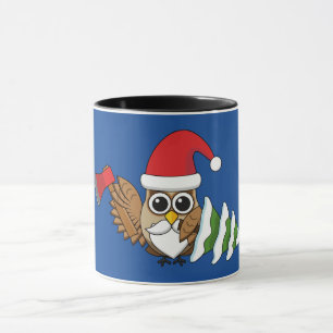 Weihnachtsschale mit Ax und Schneebaum Tasse
