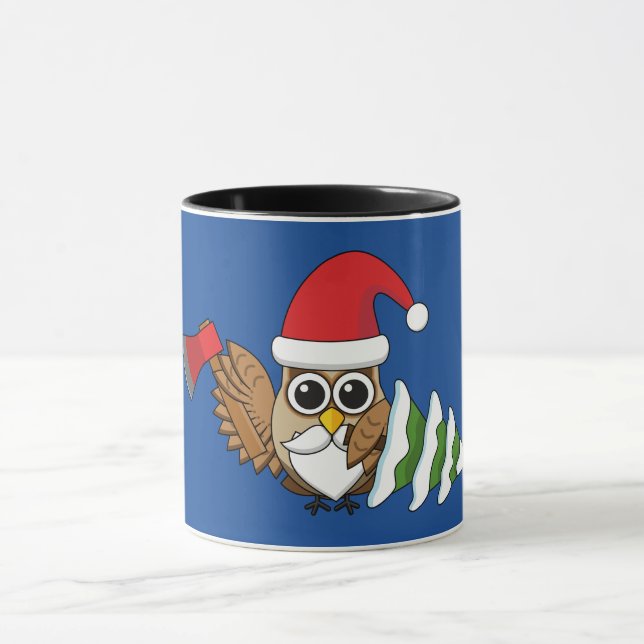 Weihnachtsschale mit Ax und Schneebaum Tasse (Zentrum)