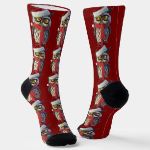 Weihnachtsschale mit Weihnachtskostüm und Rotem Sc Socken