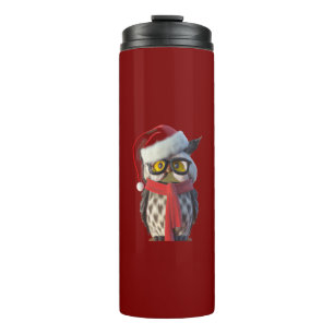 Weihnachtsschale mit Weihnachtskostüm und Rotem Sc Thermosbecher