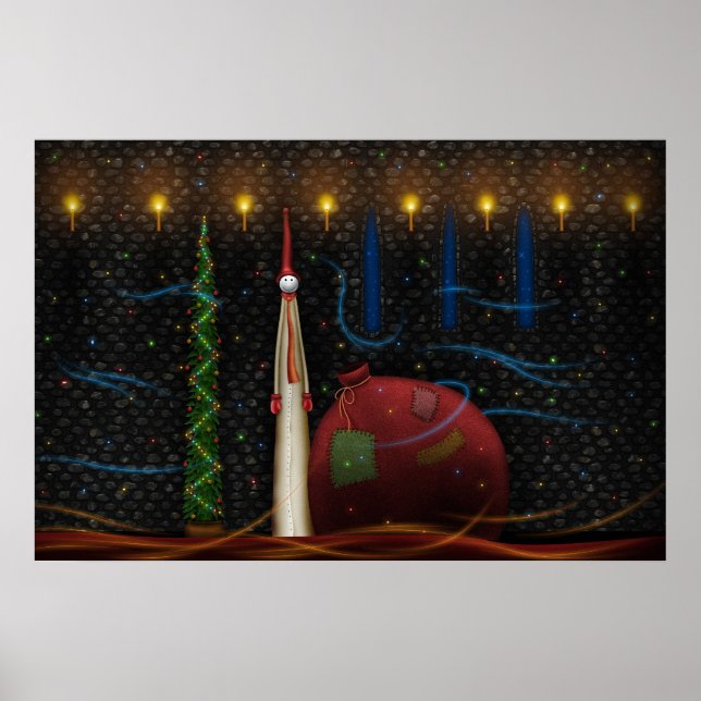 Weihnachtsschale Poster (Vorne)