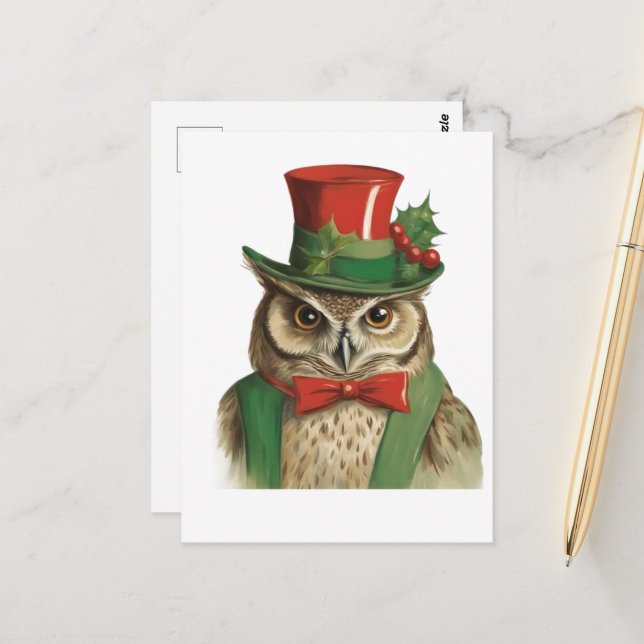 Weihnachtsschale Postkarte (Vorderseite/Rückseite Beispiel)