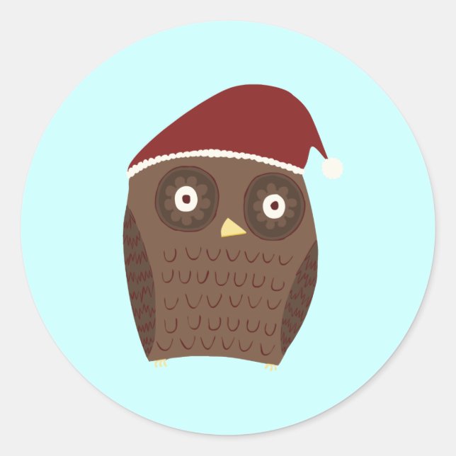 Weihnachtsschale Runder Aufkleber (Vorderseite)