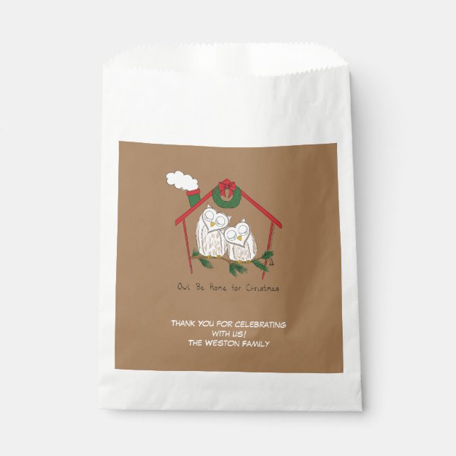 Weihnachtsschale Zuhause Niedlich Geschenktütchen (Vorderseite)