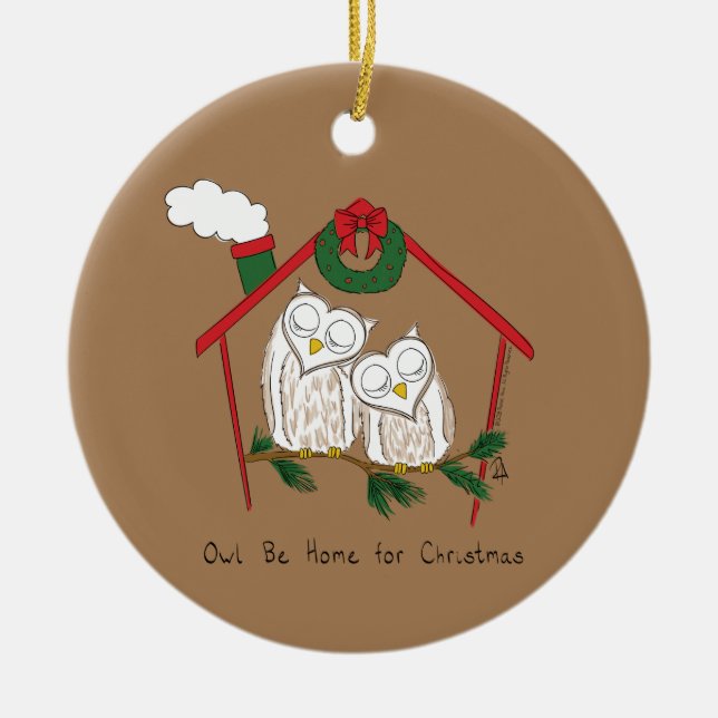 Weihnachtsschale Zuhause Niedlich Keramik Ornament (Vorne)