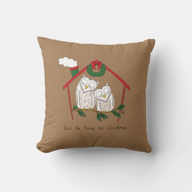 Weihnachtsschale Zuhause Niedlich Kissen (Vorderseite)