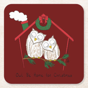 Weihnachtsschale Zuhause Niedlich Rechteckiger Pappuntersetzer