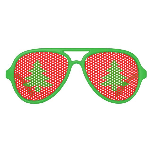 Weihnachtsschattierungen im Party mit Weihnachtsbä Partybrille (Vorderseite)