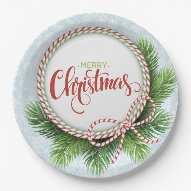 Weihnachtsscheibe Pappteller (Vorderseite)