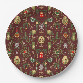 Weihnachtsscheibe Pappteller