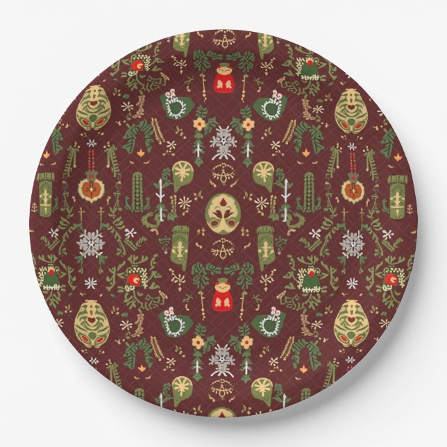 Weihnachtsscheibe Pappteller (Vorderseite)