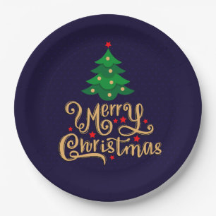 Weihnachtsscheibe Pappteller