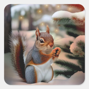 Weihnachtsscheißchen Quadratischer Aufkleber