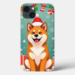 Weihnachtsschiba Inu Case-Mate iPhone Hülle