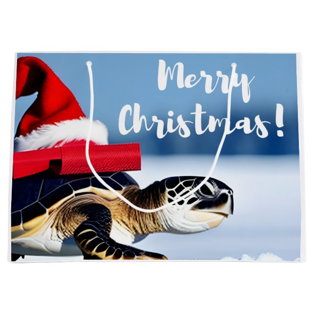 Weihnachtsschild Große Geschenktüte (Vorderseite)