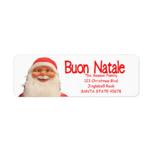 Weihnachtsschild von Weihnachten - Buon Natale
