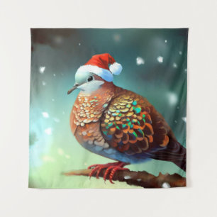 Weihnachtsschildkröte 3 wandteppich