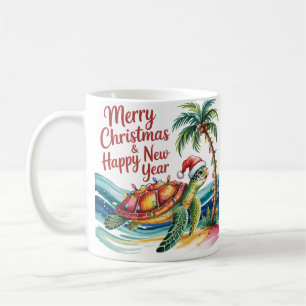Weihnachtsschildkröte im Paradies Kaffeetasse