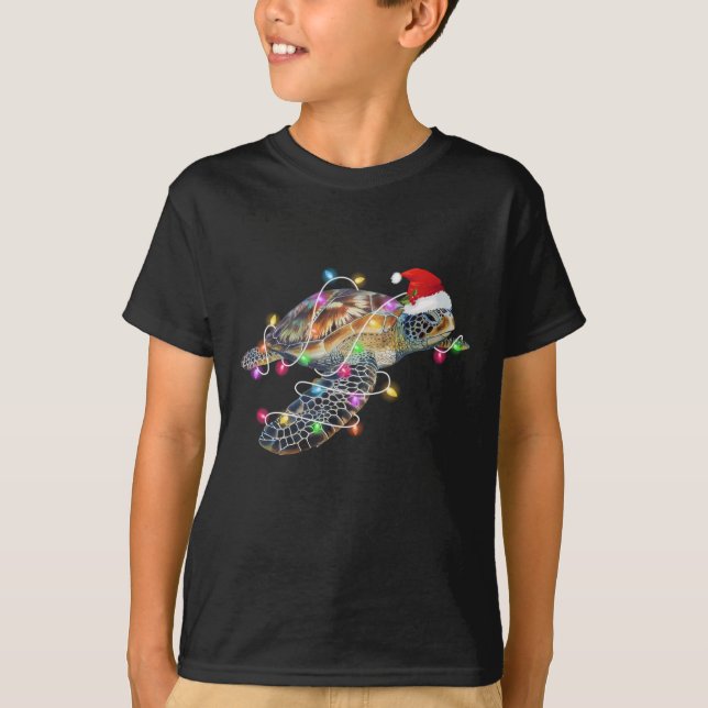 Weihnachtsschildkröte Weihnachtsfest T - Shirt (Vorderseite)