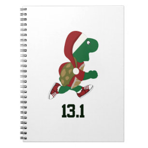 Weihnachtsschildkrötenläufer 13,1 notizblock