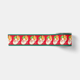 Weihnachtsschläfriges Kätzchen-Katzenband Ripsband