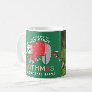 Weihnachtsschläft hell bunt lustige Kinder Urlaub Kaffeetasse