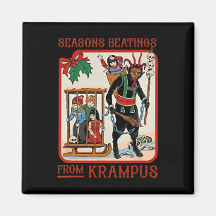 Weihnachtsschläge von Krampus Weihnachten Magnet