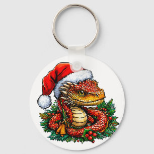 Weihnachtsschlange Schlüsselanhänger