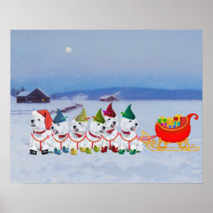Weihnachtsschlitten Poster