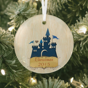 Weihnachtsschloss-Urlaubs-Andenken-Schmuck Ornament Aus Glas