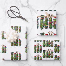 Weihnachtsschlösser in Jar Gift Wrap Wrapping Papi Geschenkpapier Set