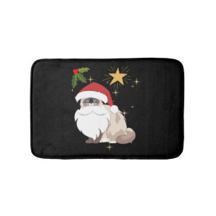 WeihnachtsschlüpfKatze Badematte