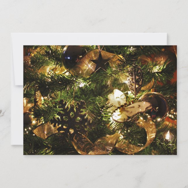 Weihnachtsschmetterling Einladung (Vorderseite)