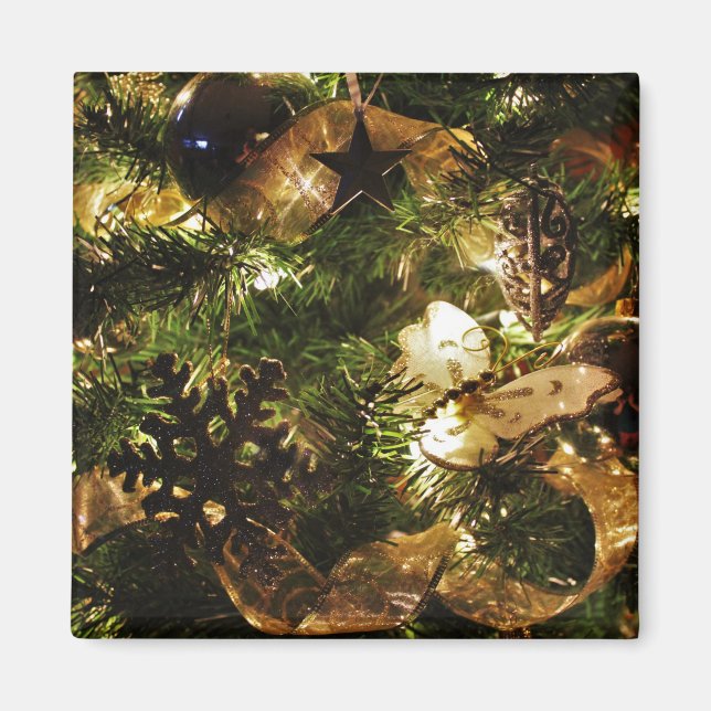 Weihnachtsschmetterling Magnet (Vorne)