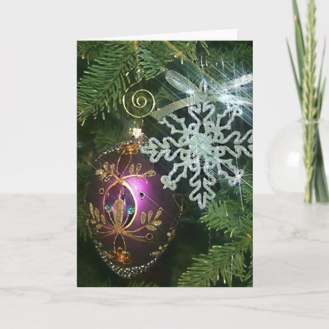 Weihnachtsschmuck 2 feiertagskarte (Vorderseite)