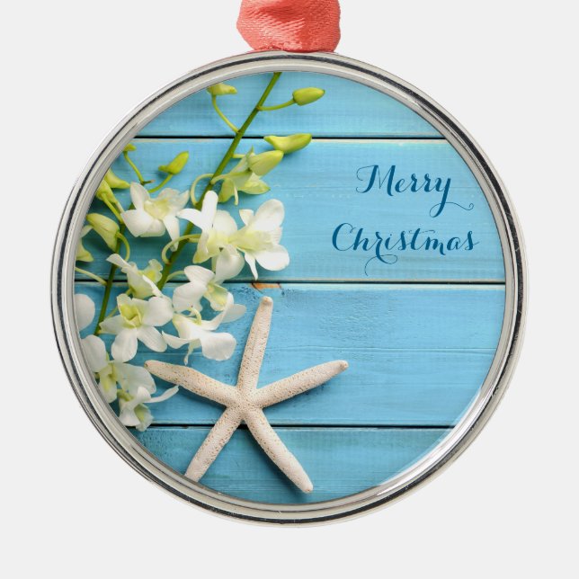 Weihnachtsschmuck am Strand Runde Starfish (Vorne)