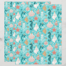 Weihnachtsschmuck an der Küste Scrapbook Paper