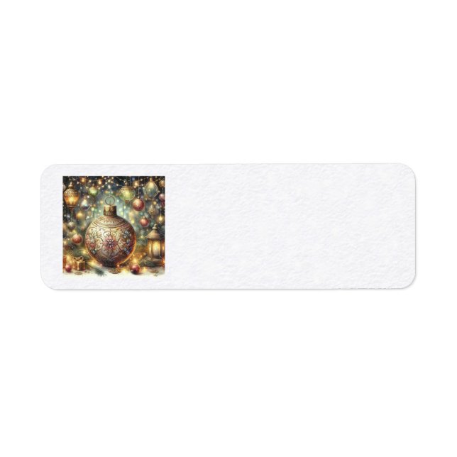 Weihnachtsschmuck Anschrift Labels (Vorne)