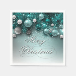 Weihnachtsschmuck - Aquamarin Serviette